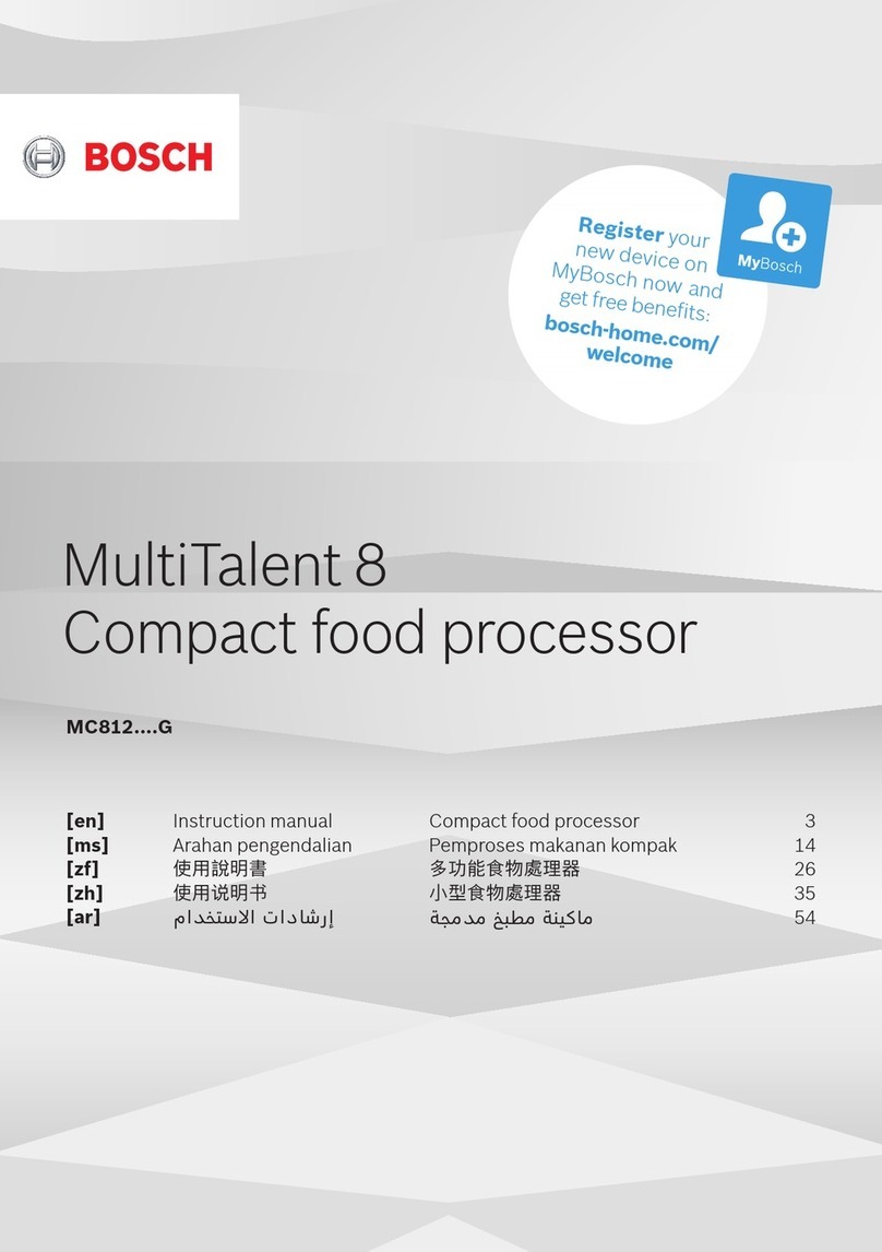 Bosch MultiTalent 8 MC812 G Series User manual
