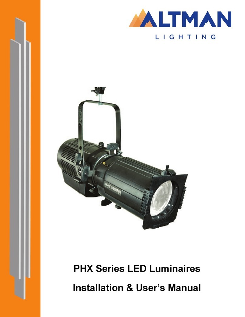 Altman PHX Series Installation & user manual