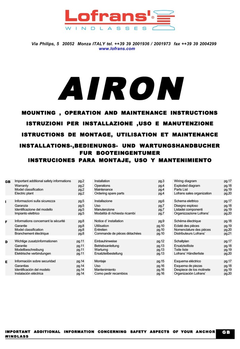 Lofrans AIRON Series Manual