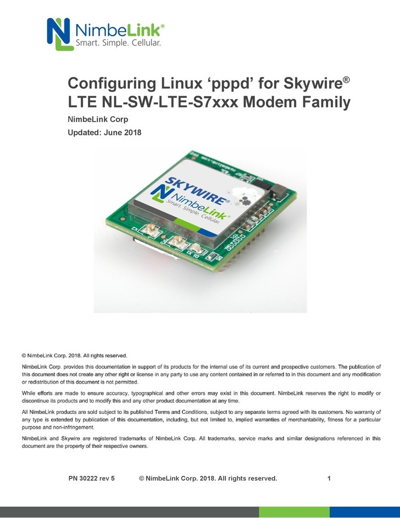 NimbeLink Skywire LTE NL-SW-LTE-S7 Series Configuring guide