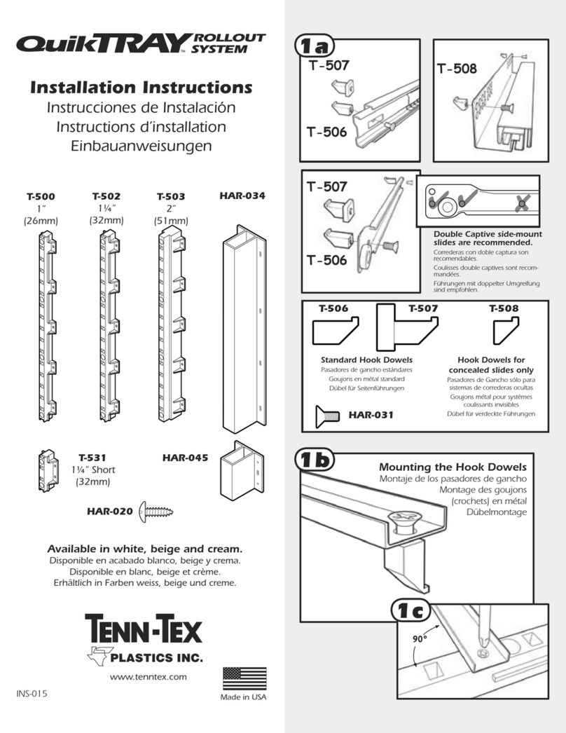 Tenn-Tex Plastics QuickTray User manual