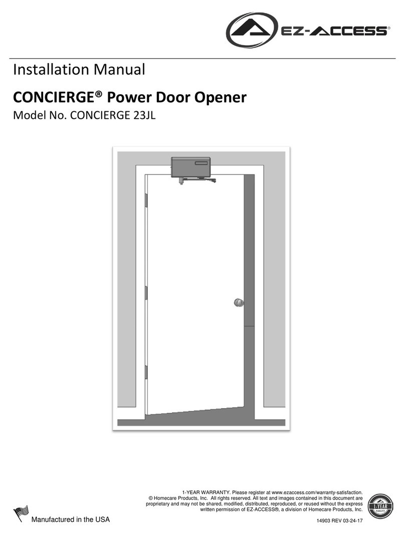 EZ-ACCESS CONCIERGE 23JL installation manual