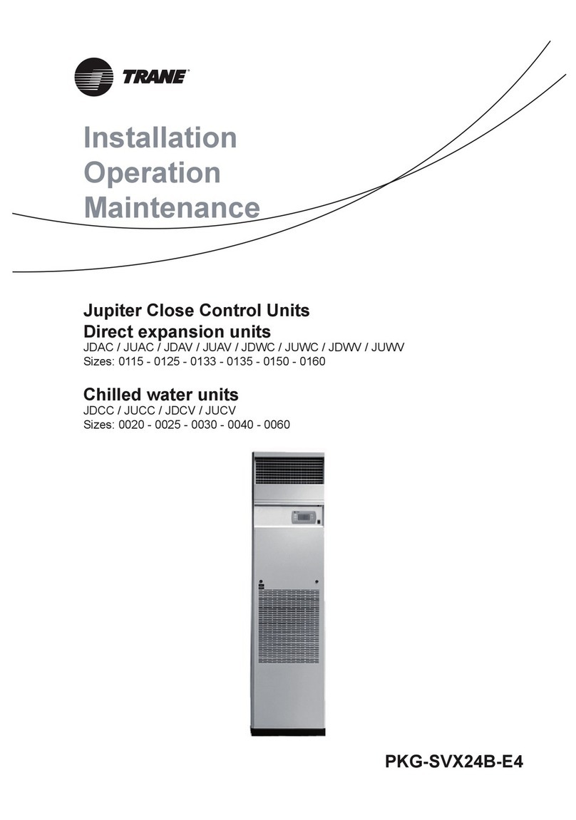 Trane Jupiter JDAC Series Installation operation & maintenance