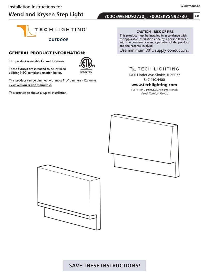 TECHLIGHTING Wend 700OSWEND92730 Series installation instructions