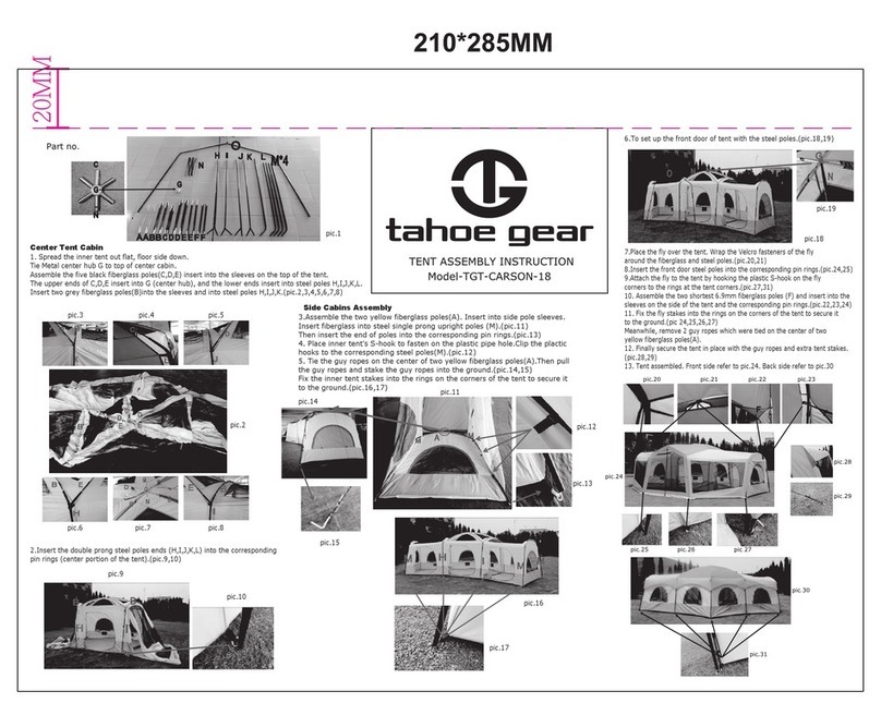 tahoe gear TGT-CARSON-18 Assembly instructions