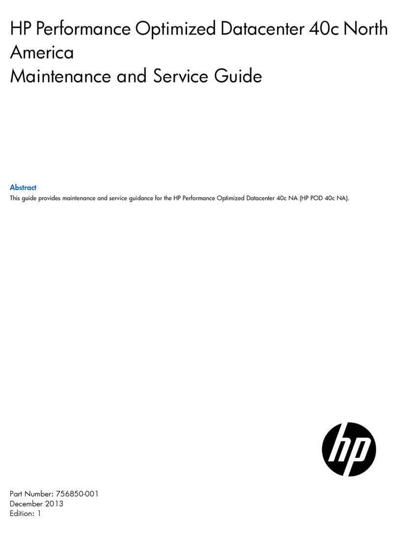 HP Performance Optimized Datacenter 40c North... Manual