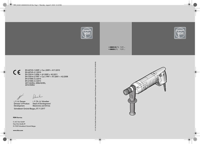 Fein KBH25-2U Series manual