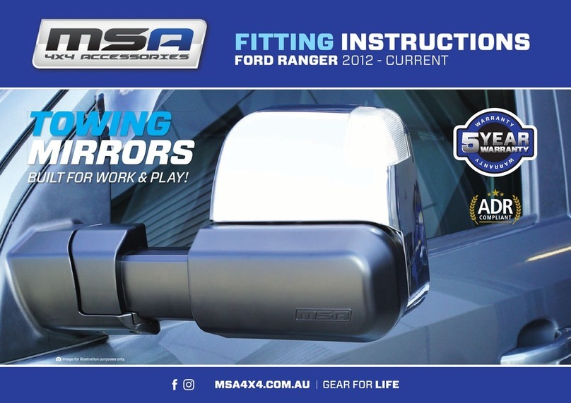MSA 4X4 Towing Mirror Fitting instructions MSA 4X4 Towing Mirror Fitting instructions