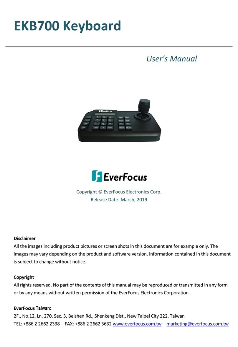 EverFocus EKB700 user manual
