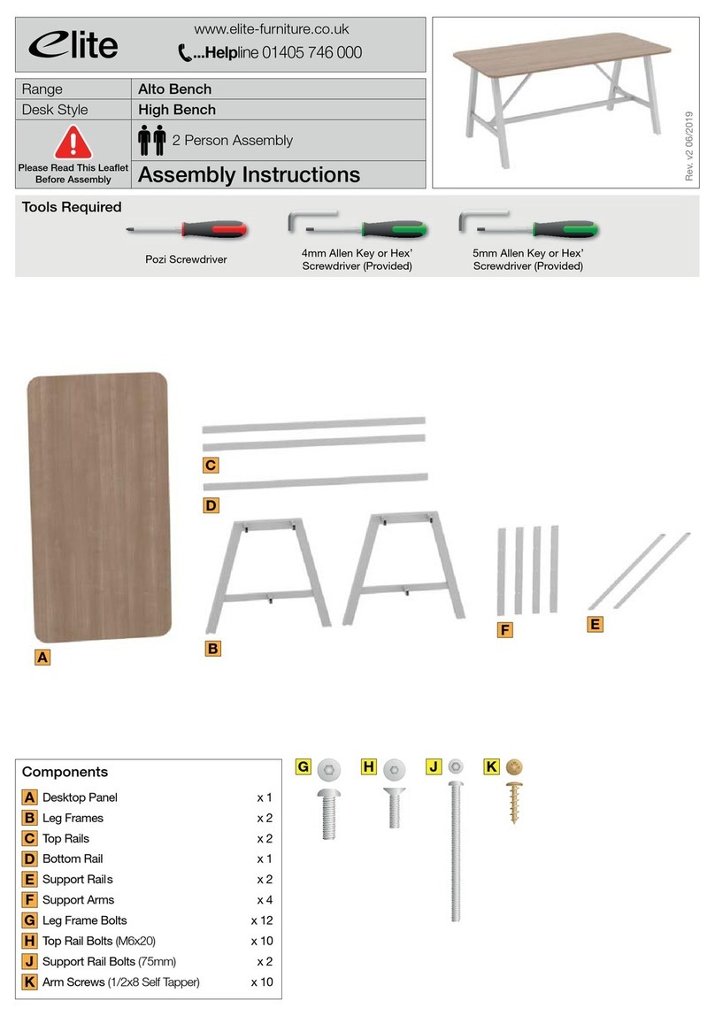 Elite Alto Series Assembly instructions Elite Alto Series Assembly instructions