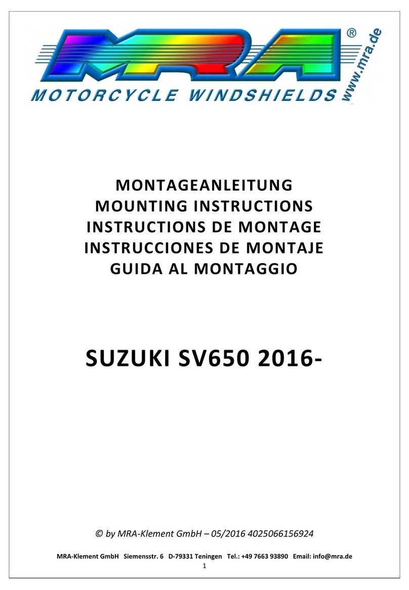 MRA Windshield Mounting instructions MRA Windshield Mounting instructions