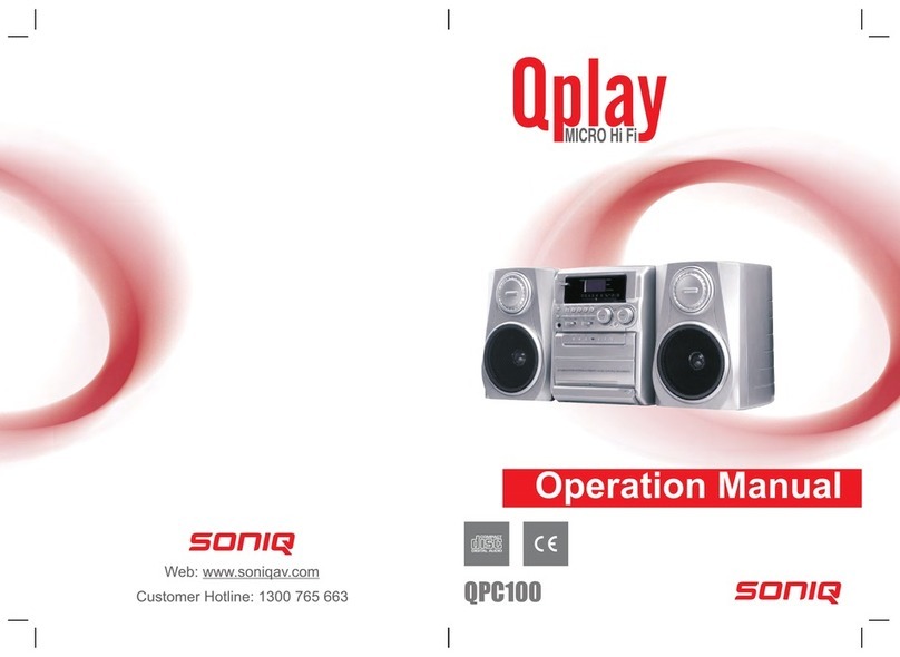SONIQ Qplay QPC100 Operation manual