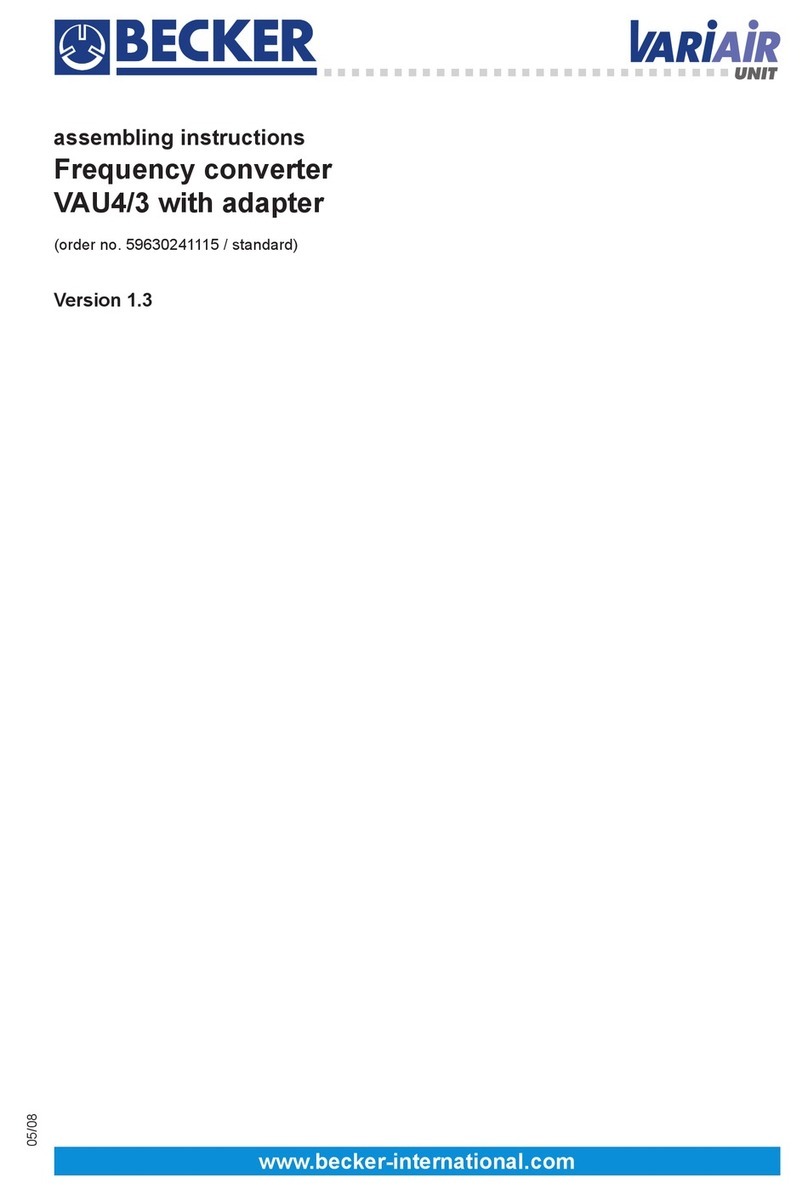 Becker VARIAIR Series Assembling instructions