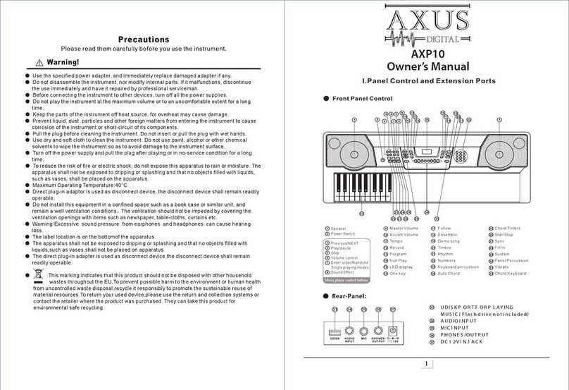 Axus AXP10 owner's manual
