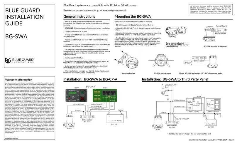Blue Guard BG-SWA installation guide