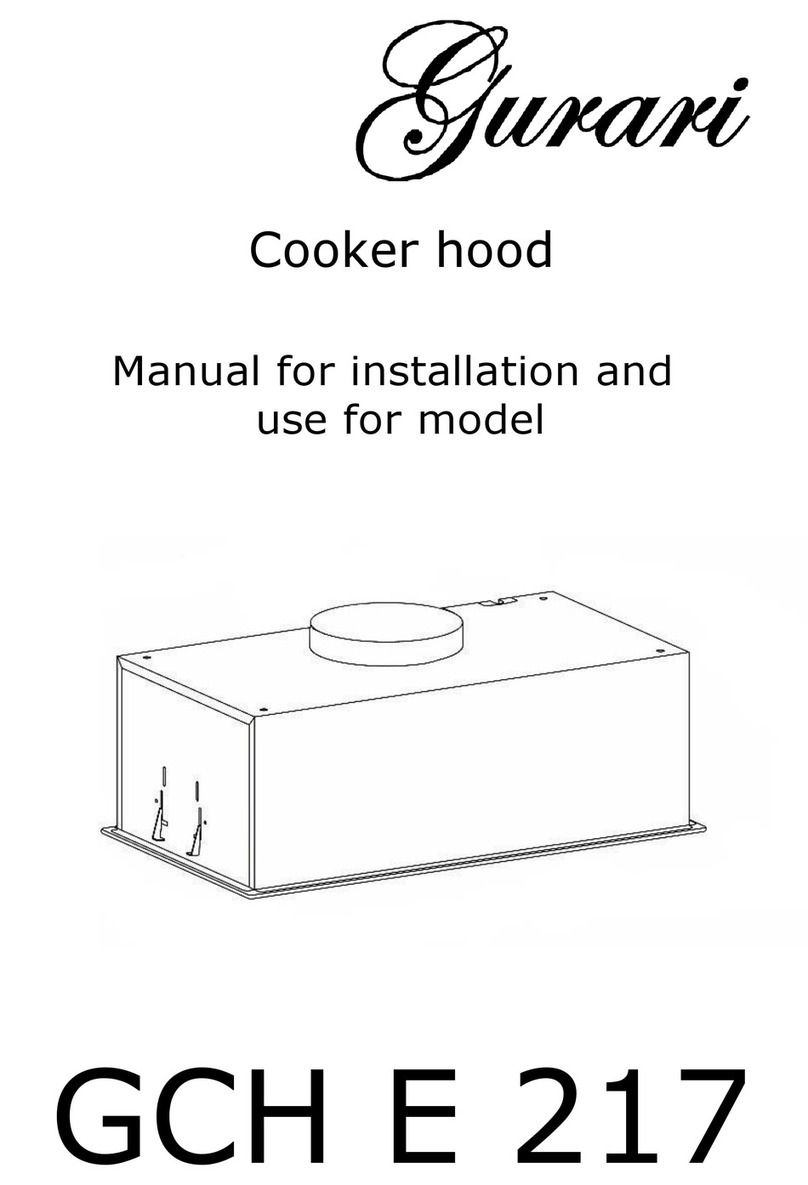 Gurari GCH E 217 Manual for installation and use Gurari GCH E 217 Manual for installation and use