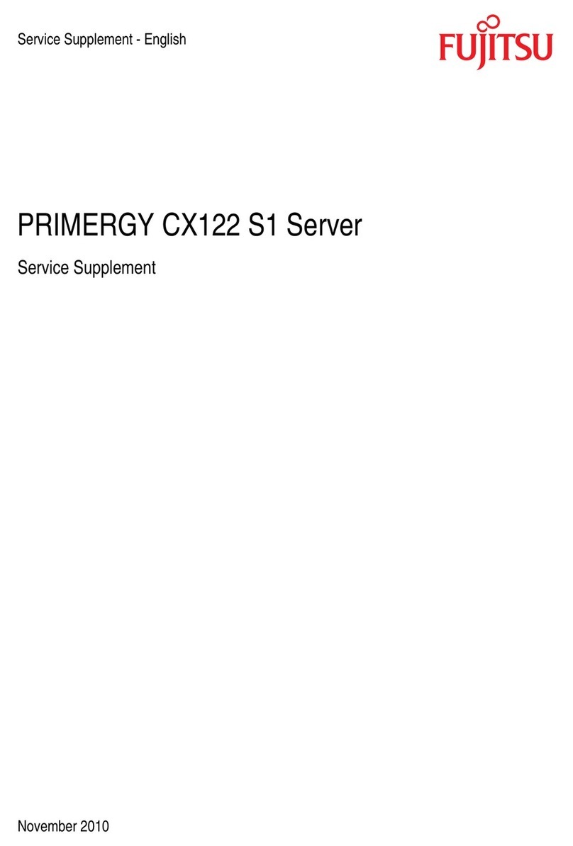 Fujitsu PRIMERGY CX122 S1 Service supplement
