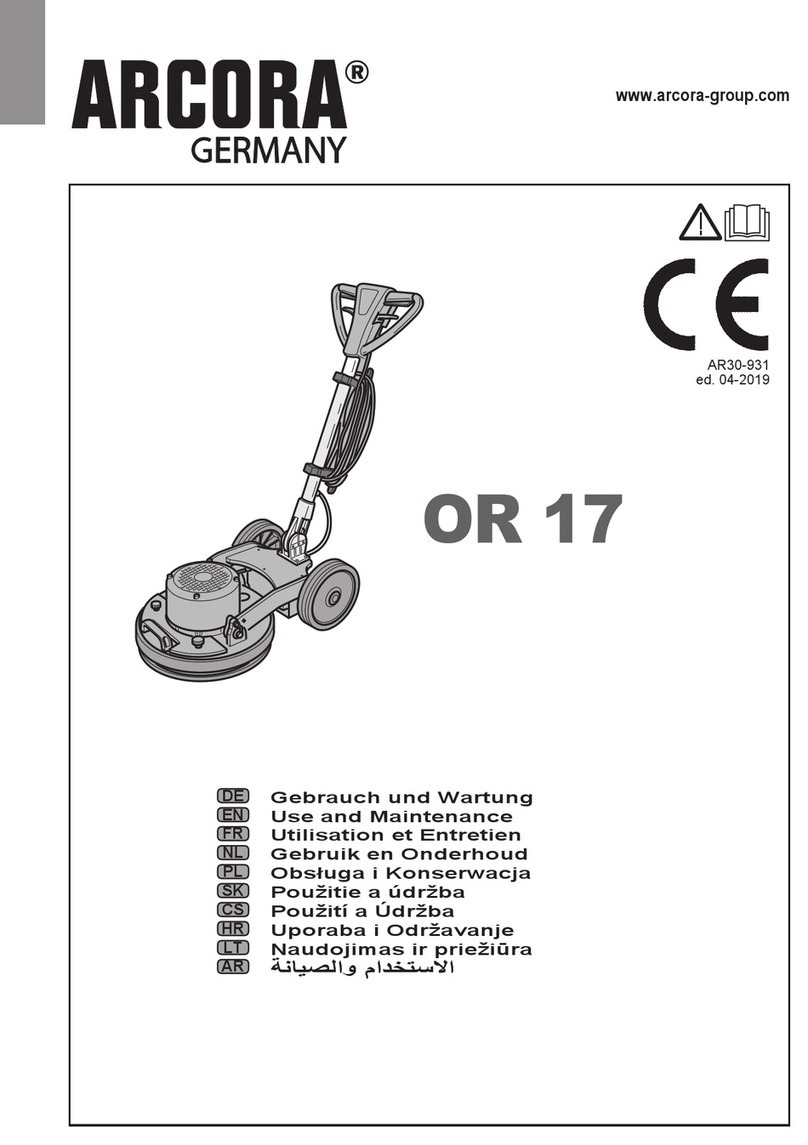 Arcora OR 17 Use and maintenance