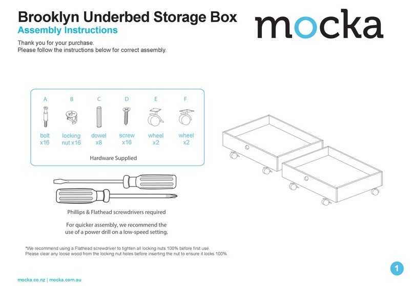 Mocka Brooklyn Underbed Storage Box User manual