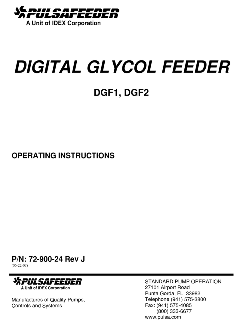 Idex PULSAFEEDER DGF1 operating instructions