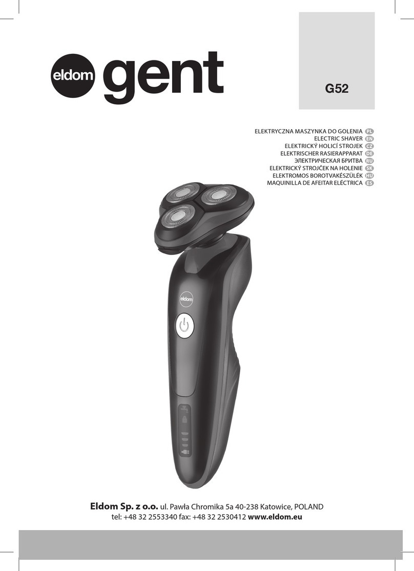 Eldom gent G52 Operating	 instruction