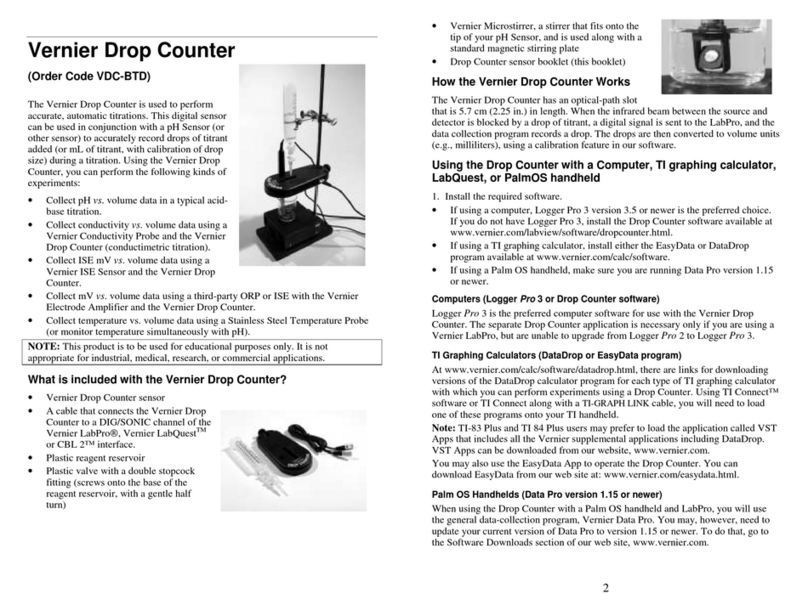 Vernier Drop Counter User manual