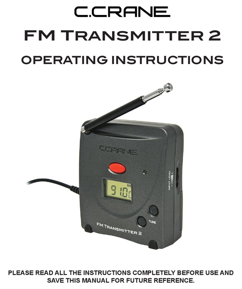 C. Crane FM Transmitter 2 operating instructions