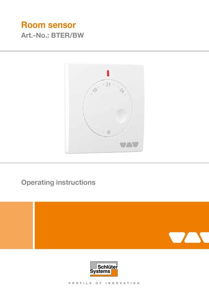 Schluter Systems BTER/BW operating instructions