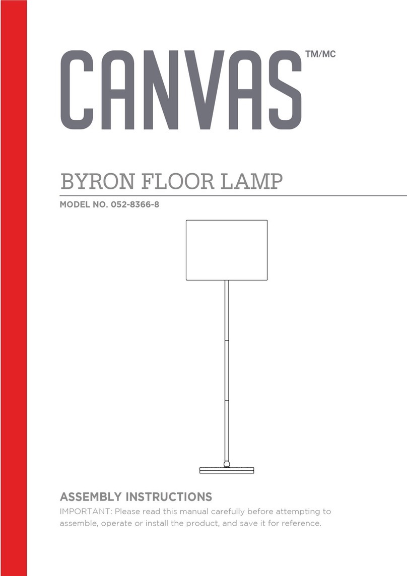 Canvas BYRON 052-8366-8 Assembly instructions