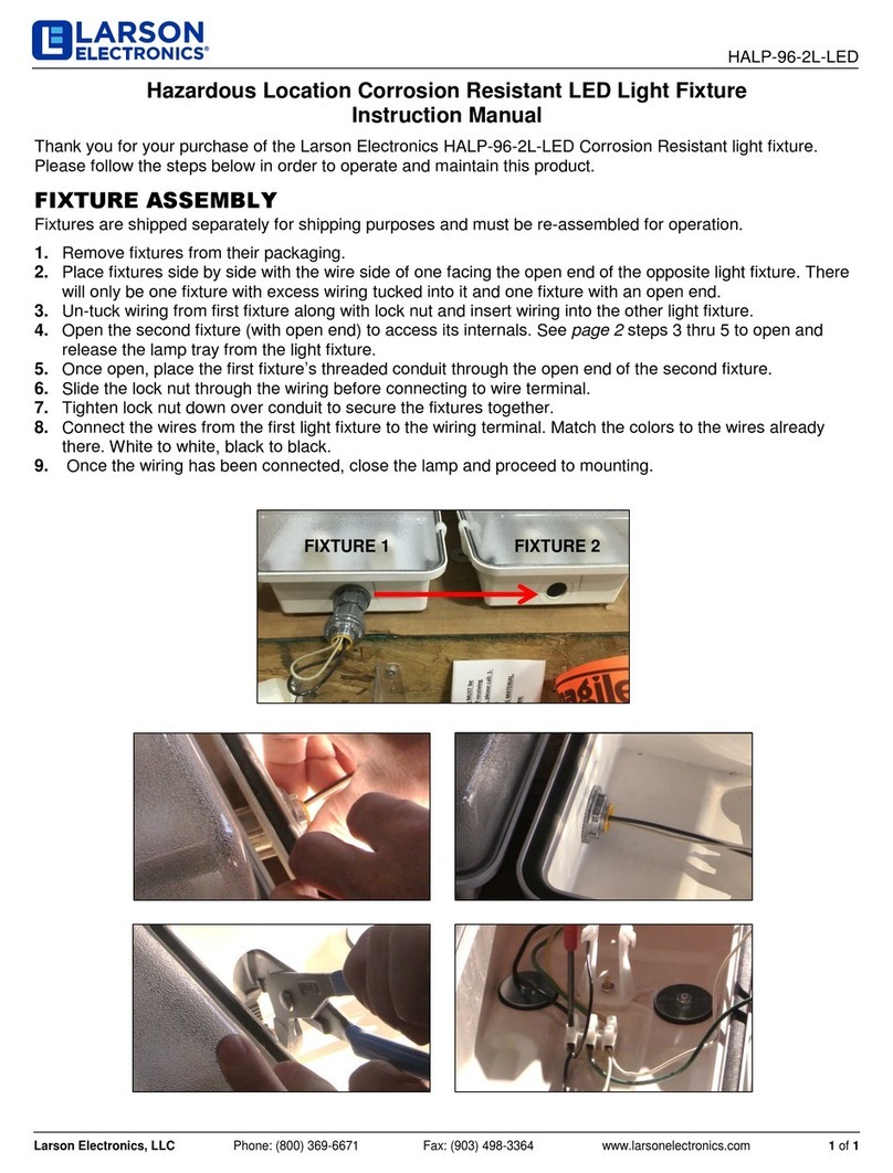 Larson Electronics HALP-96-2L-LED instruction manual