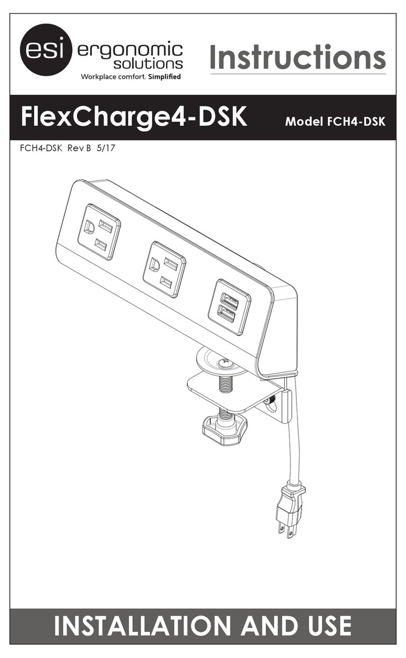 ERGONOMIC SOLUTIONS FlexCharge4-DSK instructions ERGONOMIC SOLUTIONS FlexCharge4-DSK instructions