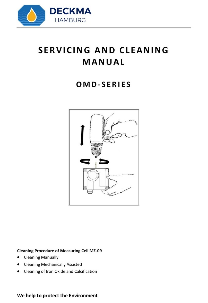 Deckma OMD Series Servicing and Cleaning Manual Deckma OMD Series Servicing and Cleaning Manual