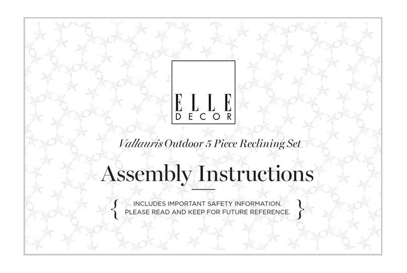 Elle Decor Vallauris Assembly instructions Elle Decor Vallauris Assembly instructions