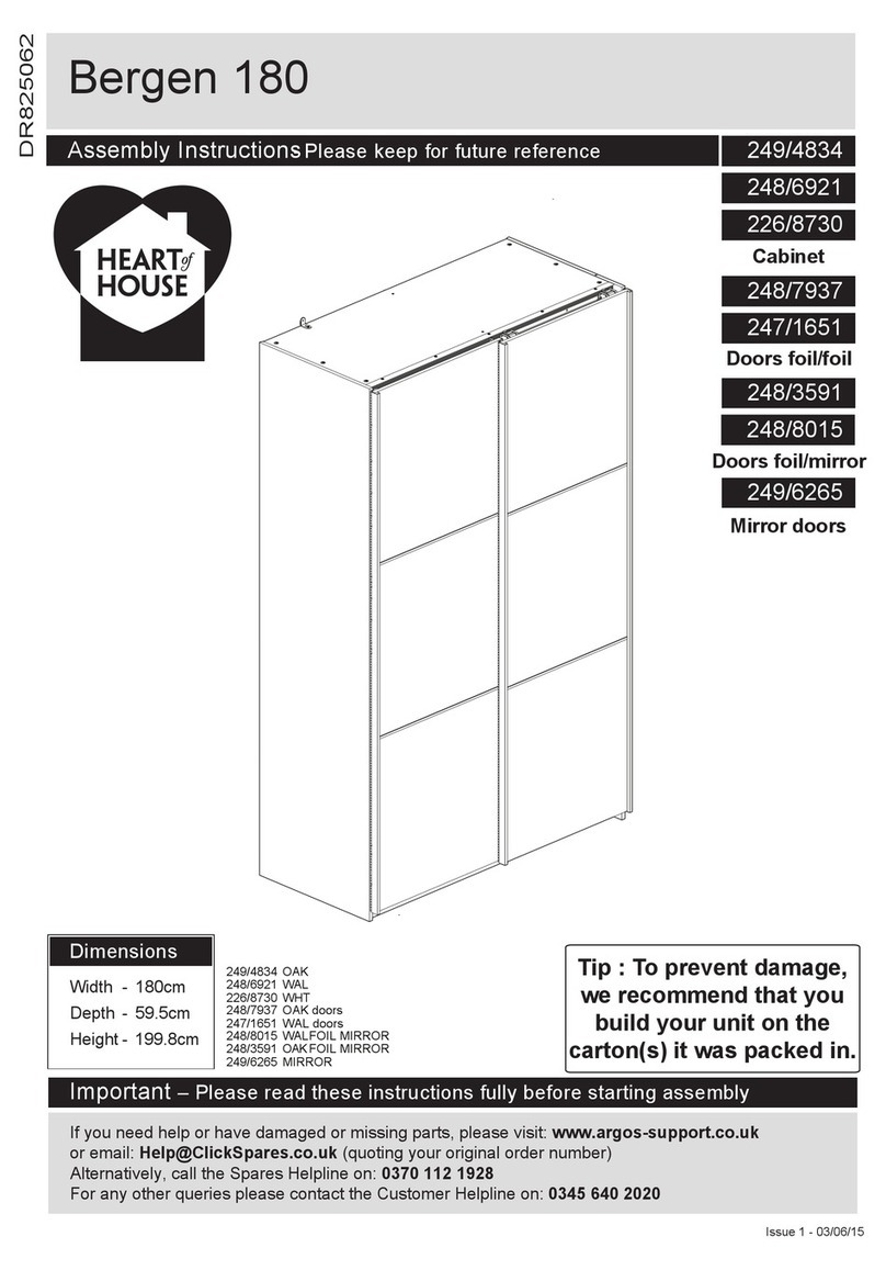 Heart of House Bergen 180 Assembly instructions