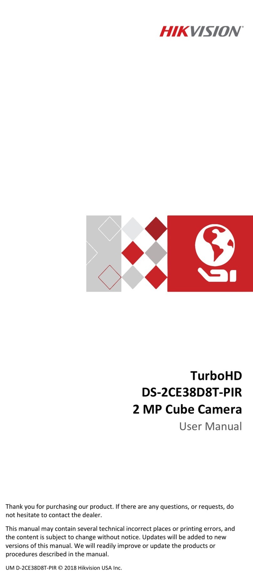 HIK VISION TurboHD DS-2CE38D8T-PIR User manual HIK VISION TurboHD DS-2CE38D8T-PIR User manual