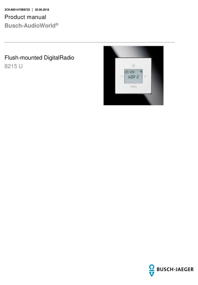 Busch-Jaeger AudioWorld 8215 U product manual