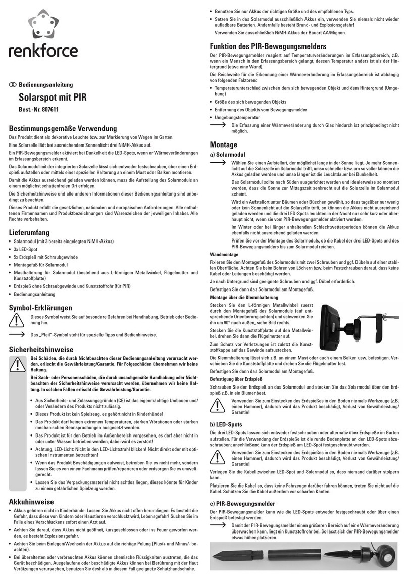 Renkforce 807611 operating instructions