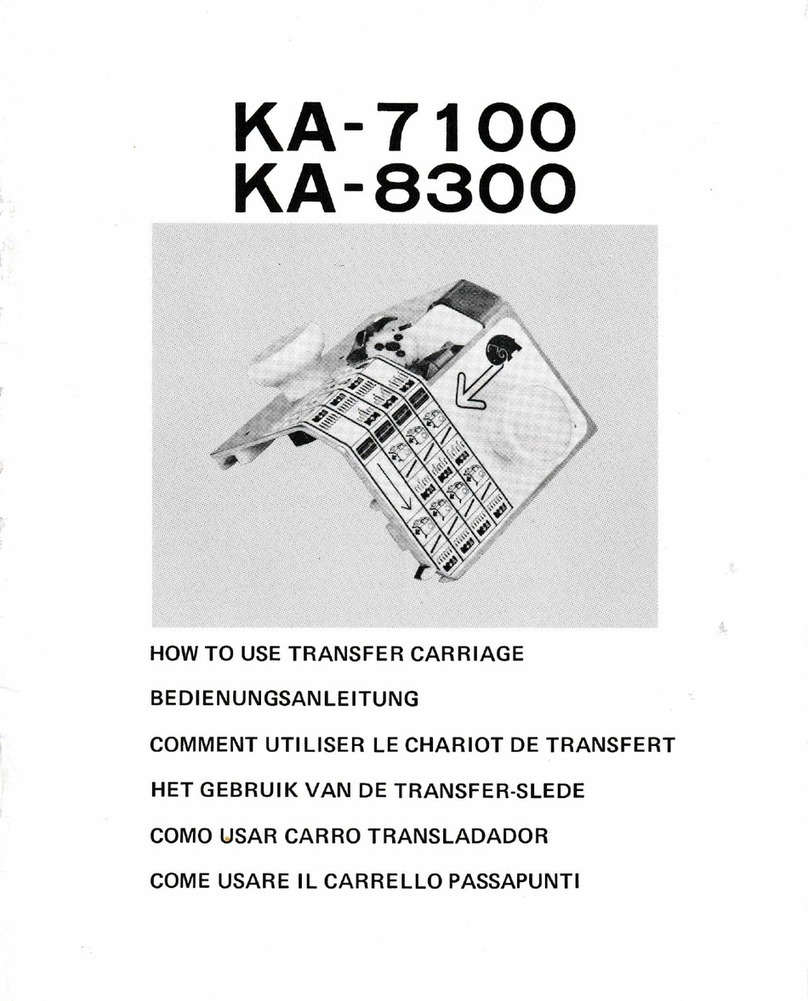 Brother KA-7100 User manual