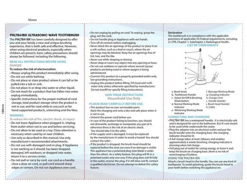 Pyle PHLTB41BK User manual