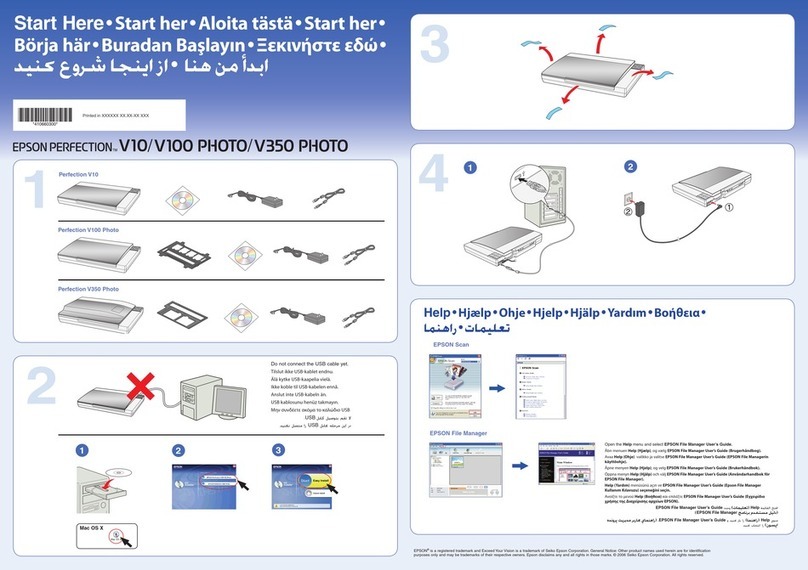 Epson PERFECTION V10 Instruction Manual