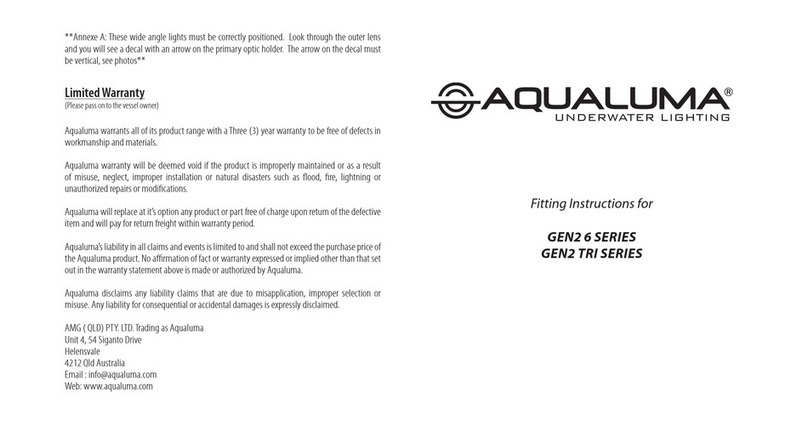 Aqualuma GEN2 6 Series Fitting instructions