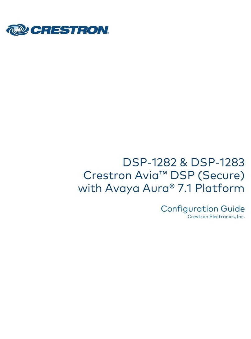 Crestron Avia DSP Series Configuration guide
