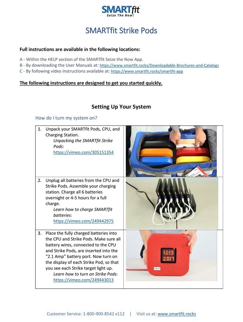SMARTfit Strike Pods User manual