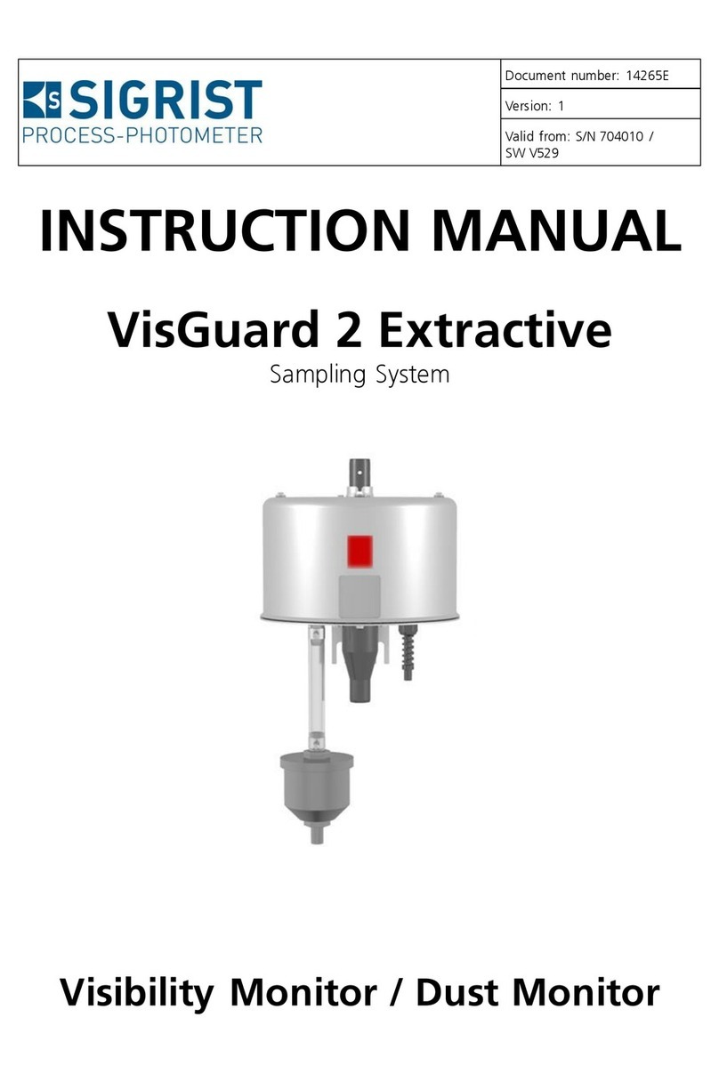 SIGRIST VisGuard 2 Extractive instruction manual SIGRIST VisGuard 2 Extractive instruction manual