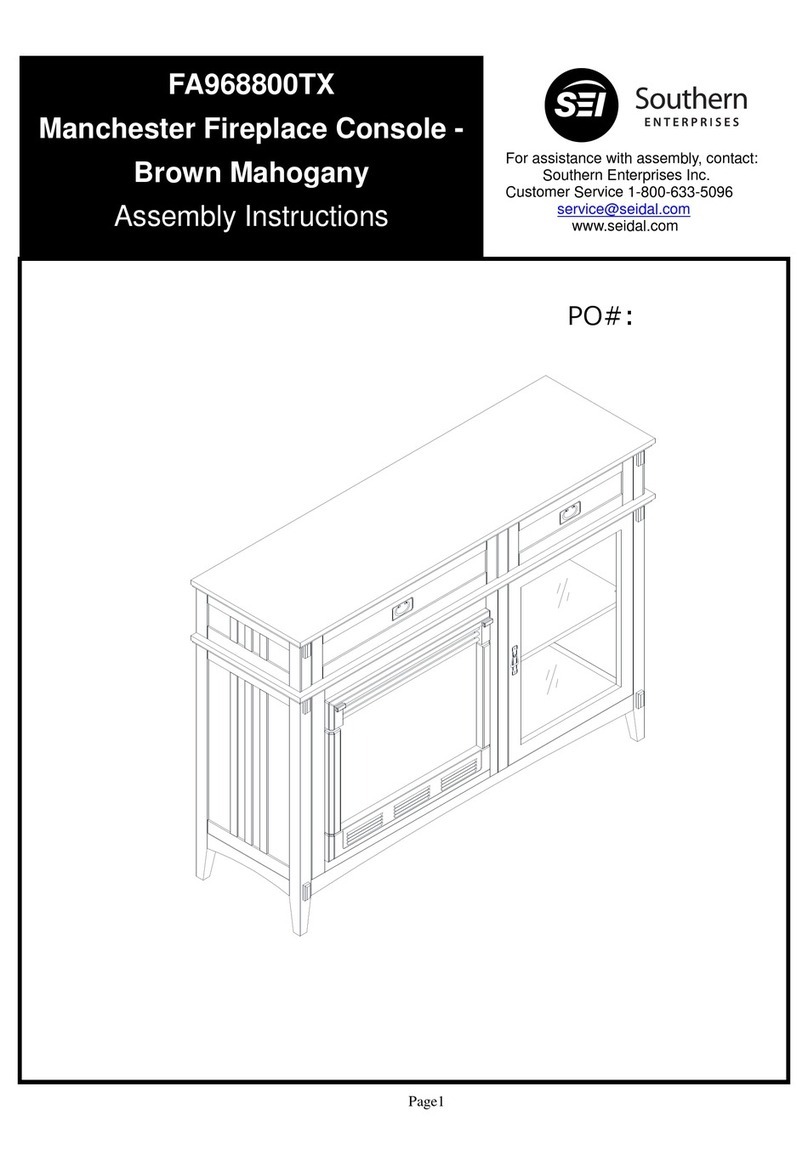 Southern Enterprises FA968800TX Assembly instructions Southern Enterprises FA968800TX Assembly instructions