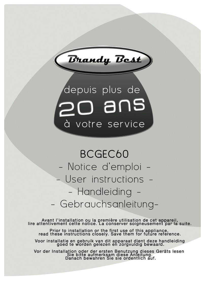 Brandy Best BCGEC60 User instructions