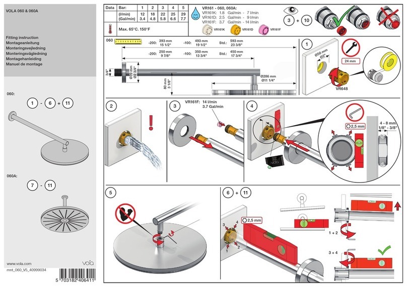 Vola 060 Fitting instructions