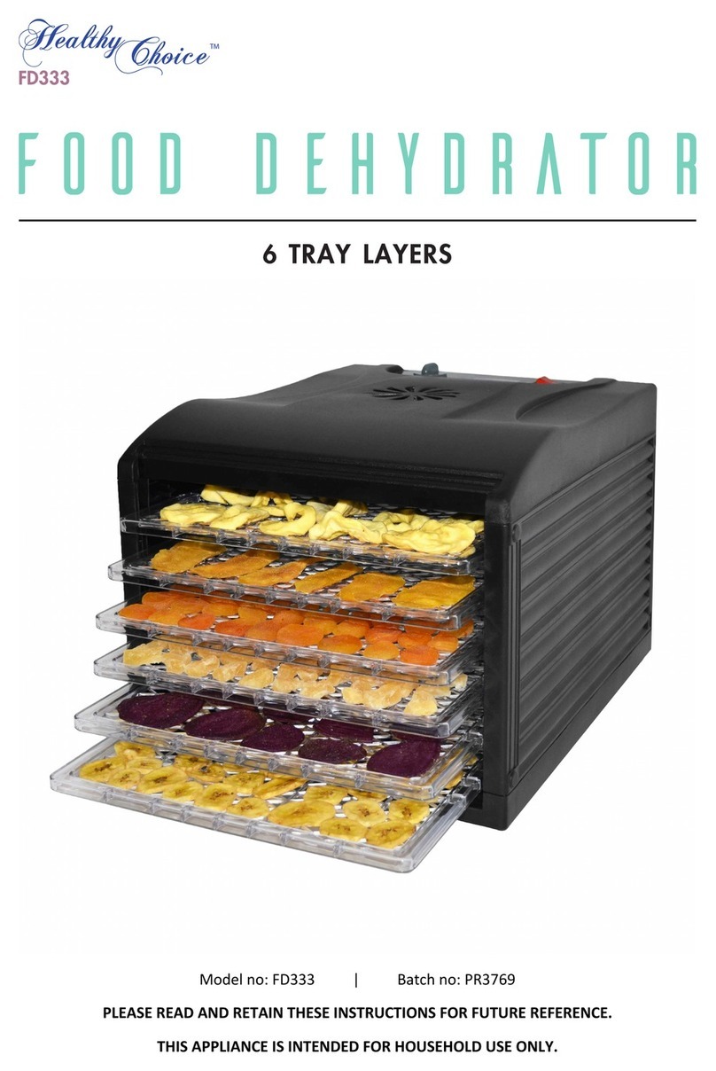 Lenoxx Healthy Choice FD333 User manual
