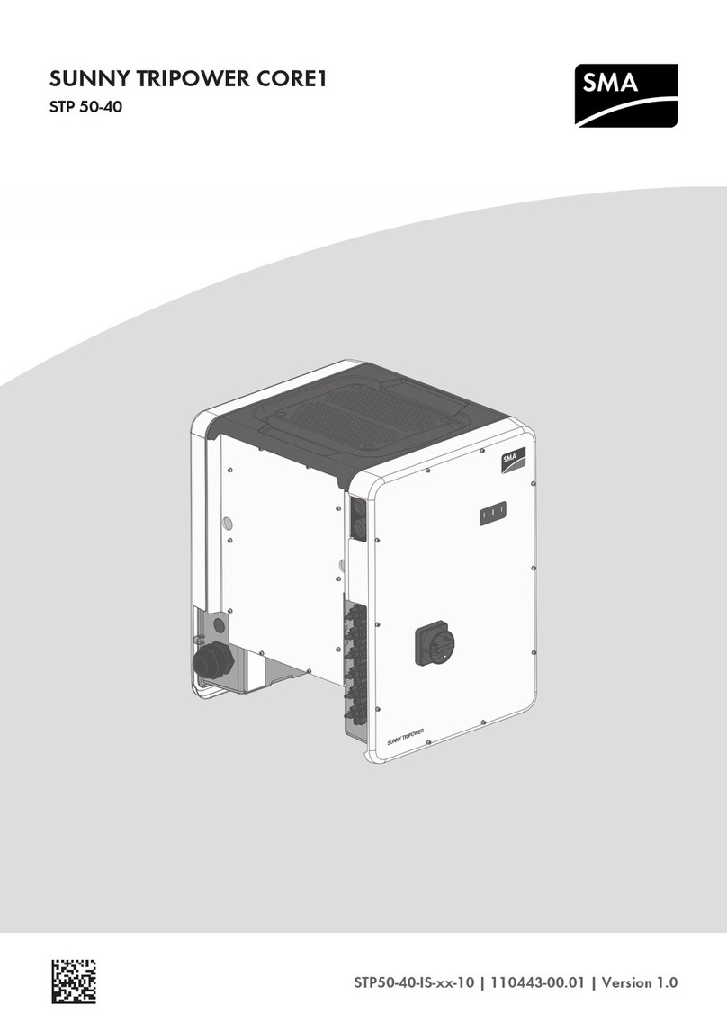 SMA SUNNY TRIPOWER CORE1STP 50-40 Quick reference guide