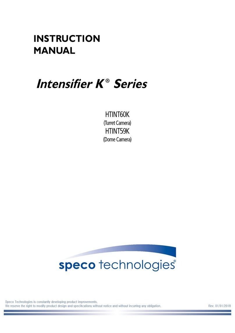 Speco Intensifier K Series User manual
